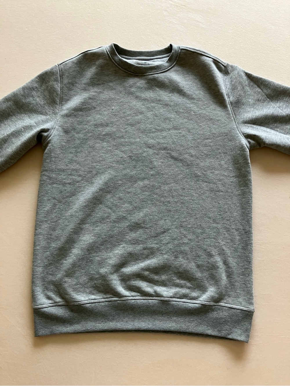 Men’s Grey Crewneck Sweatshirt Casual Everyday Pullover Small